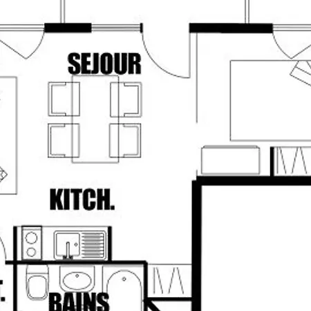 Apartment Spacieux 4 Pers, Lit Double, Pistes, Parking Araches-la-Frasse